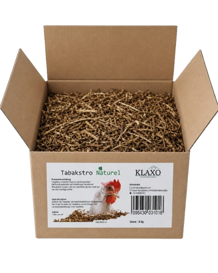 Tabaksstro Klaxo naturel 5 kg doos