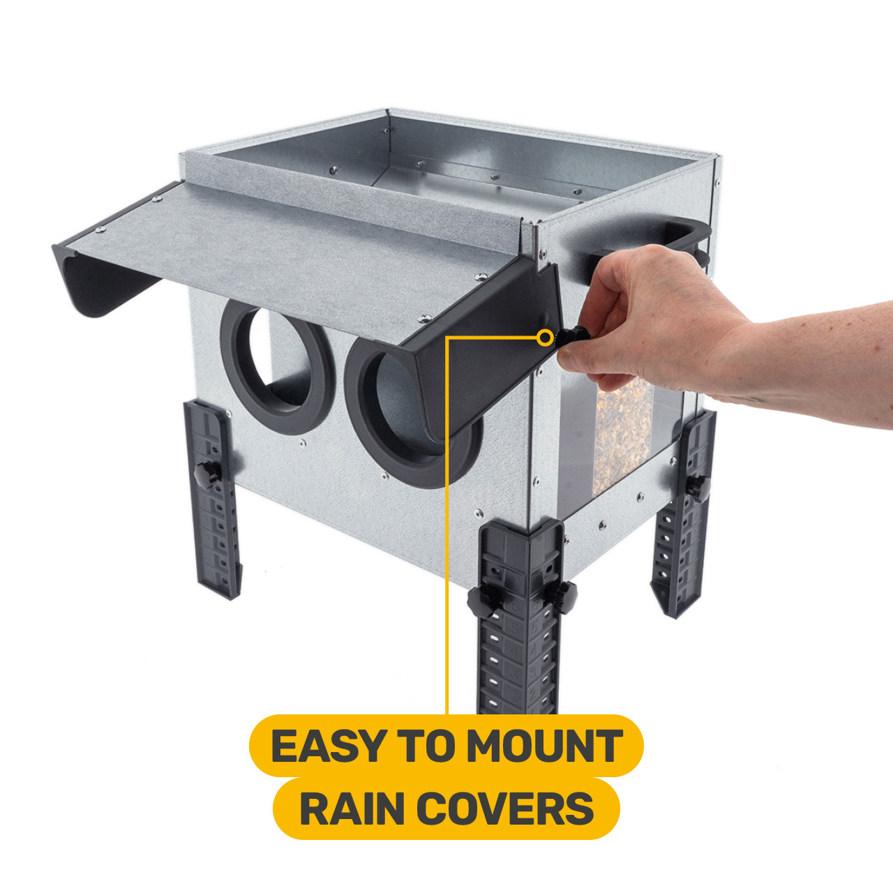 Robust voerbak 12 KG Gaten afbeelding 9