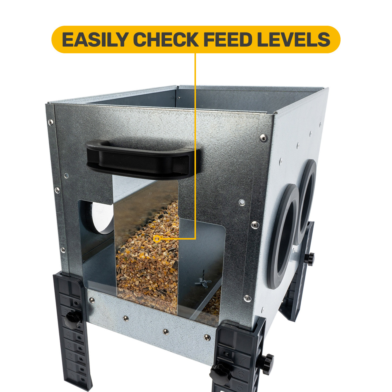 Robust voerbak 24 KG Gaten afbeelding 7